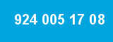 924 005 17 08
